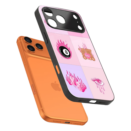 Ghostly Adorable sleek iphone 17 pro cover with tempered glass back and TPU edges