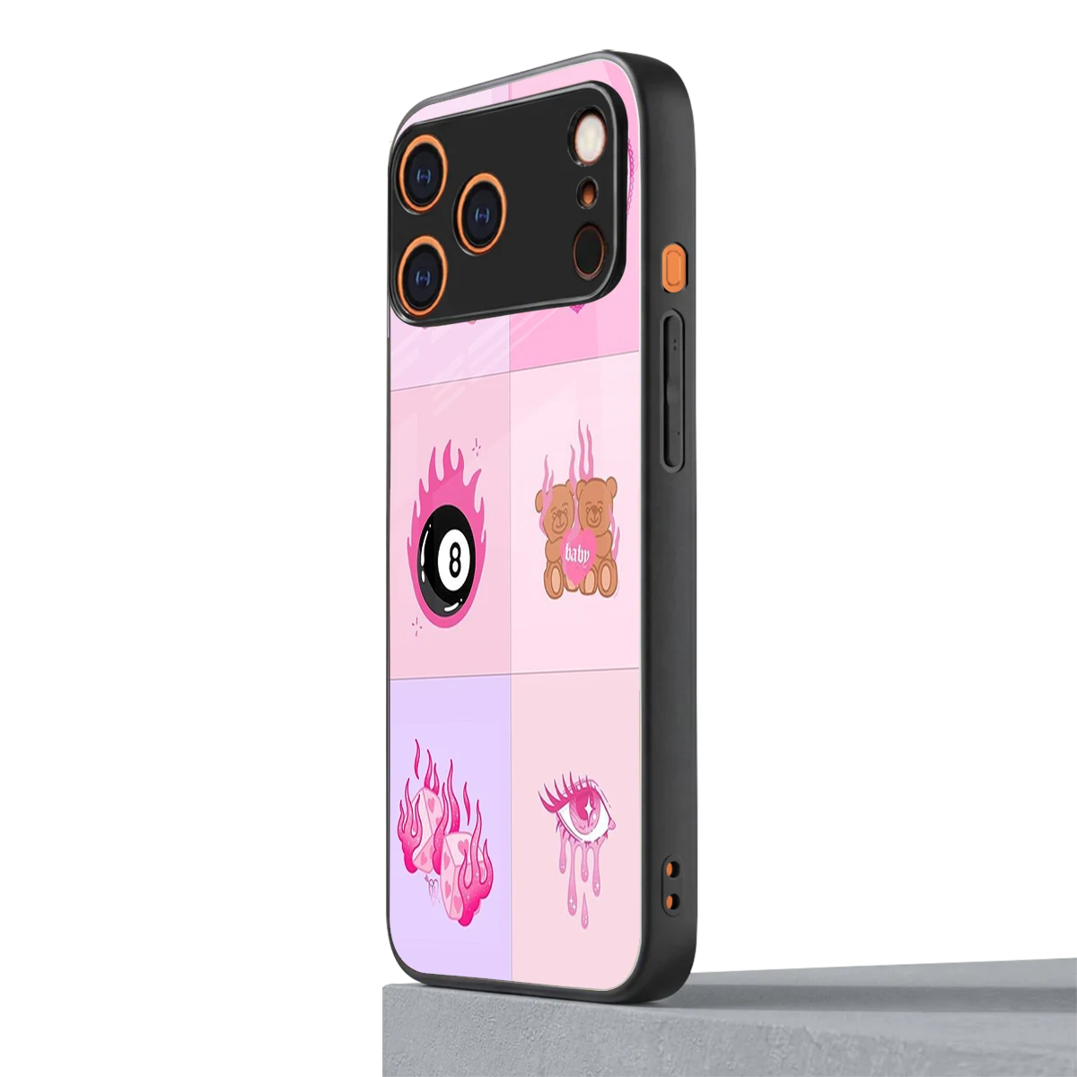 Ghostly Adorable iphone 17 pro max mobile cover | shockproof glass phone case