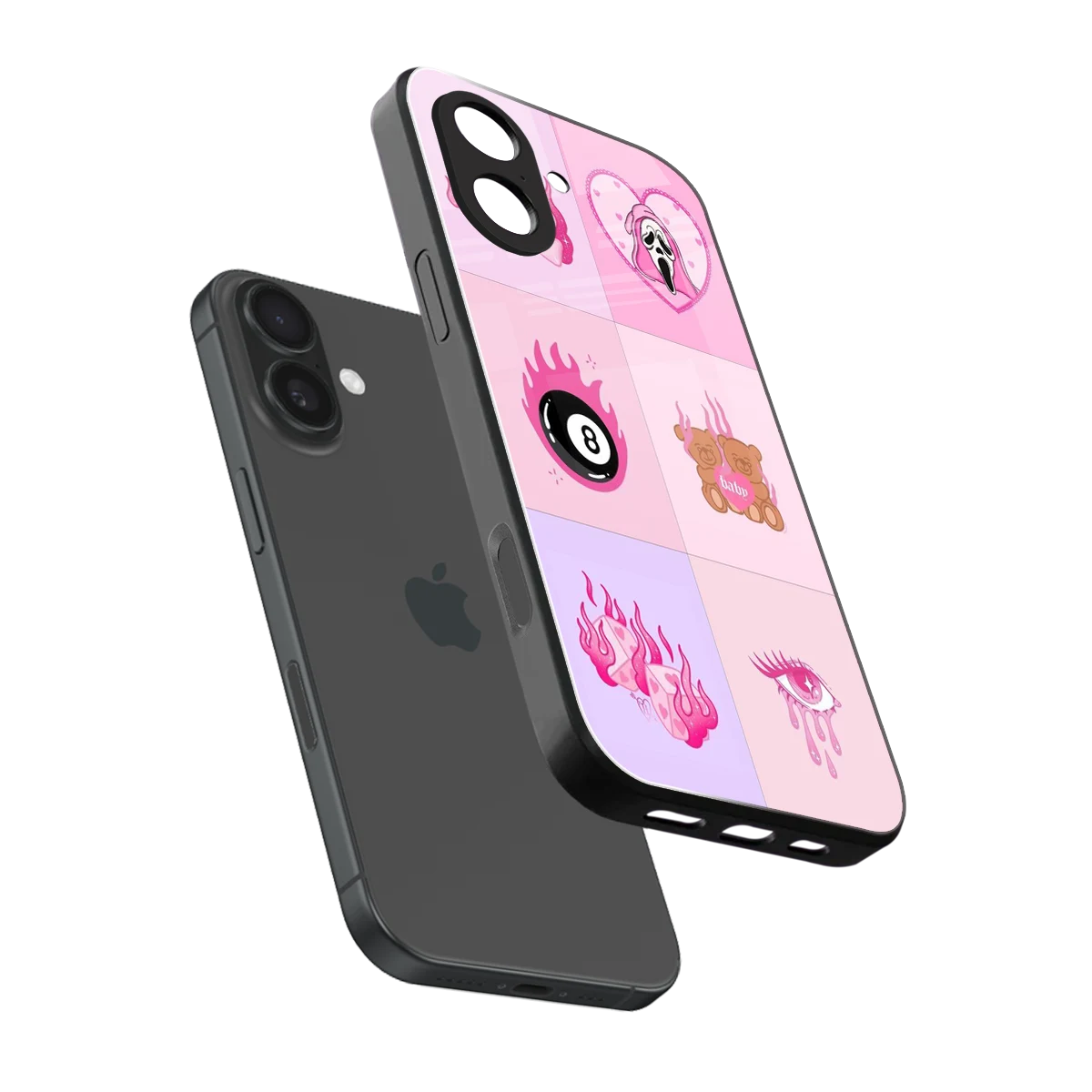 Ghostly Adorable sleek iphone 17 cover with tempered glass back and TPU edges