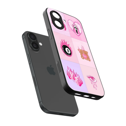 Ghostly Adorable sleek iphone 17 cover with tempered glass back and TPU edges