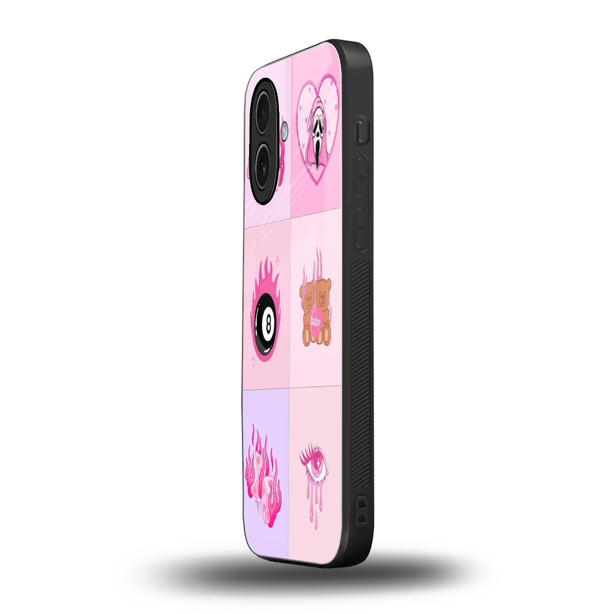 Ghostly Adorable iphone 17 mobile cover | shockproof glass phone case