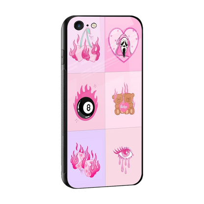 Ghostly Adorable sleek iphone 6 cover with tempered glass back and TPU edges