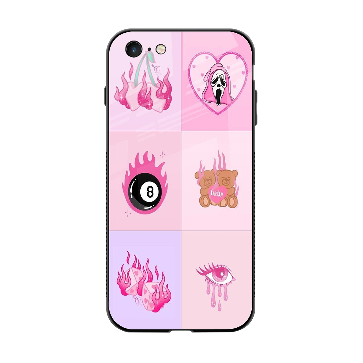 Ghostly Adorable back phone cover | glass case for iphone 6s