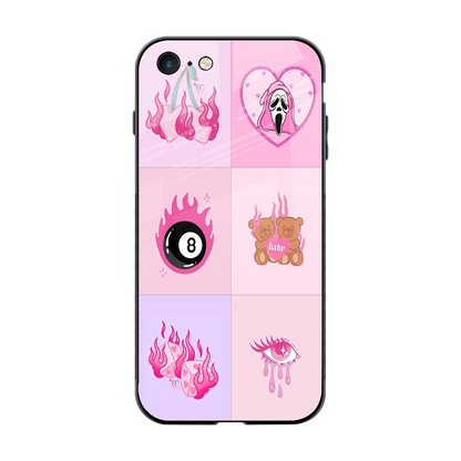 Ghostly Adorable back phone cover | glass case for iphone 7