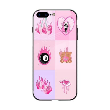 Ghostly Adorable back phone cover | glass case for iphone 8 plus