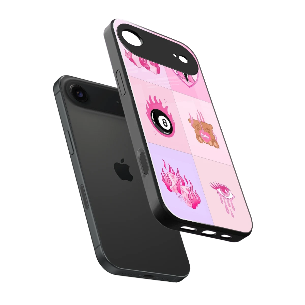 Ghostly Adorable sleek iphone air cover with tempered glass back and TPU edges