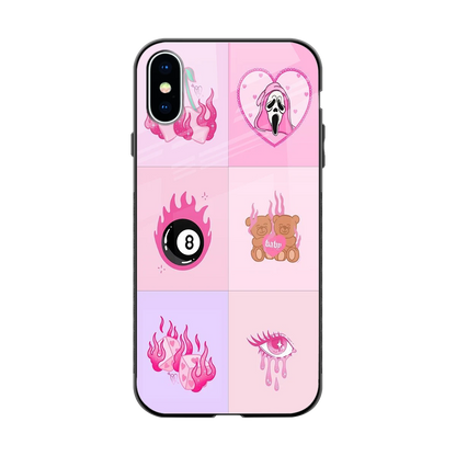 Ghostly Adorable back phone cover | glass case for iphone x