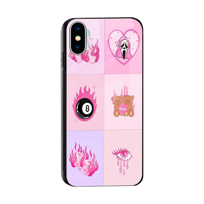 Ghostly Adorable sleek iphone x cover with tempered glass back and TPU edges