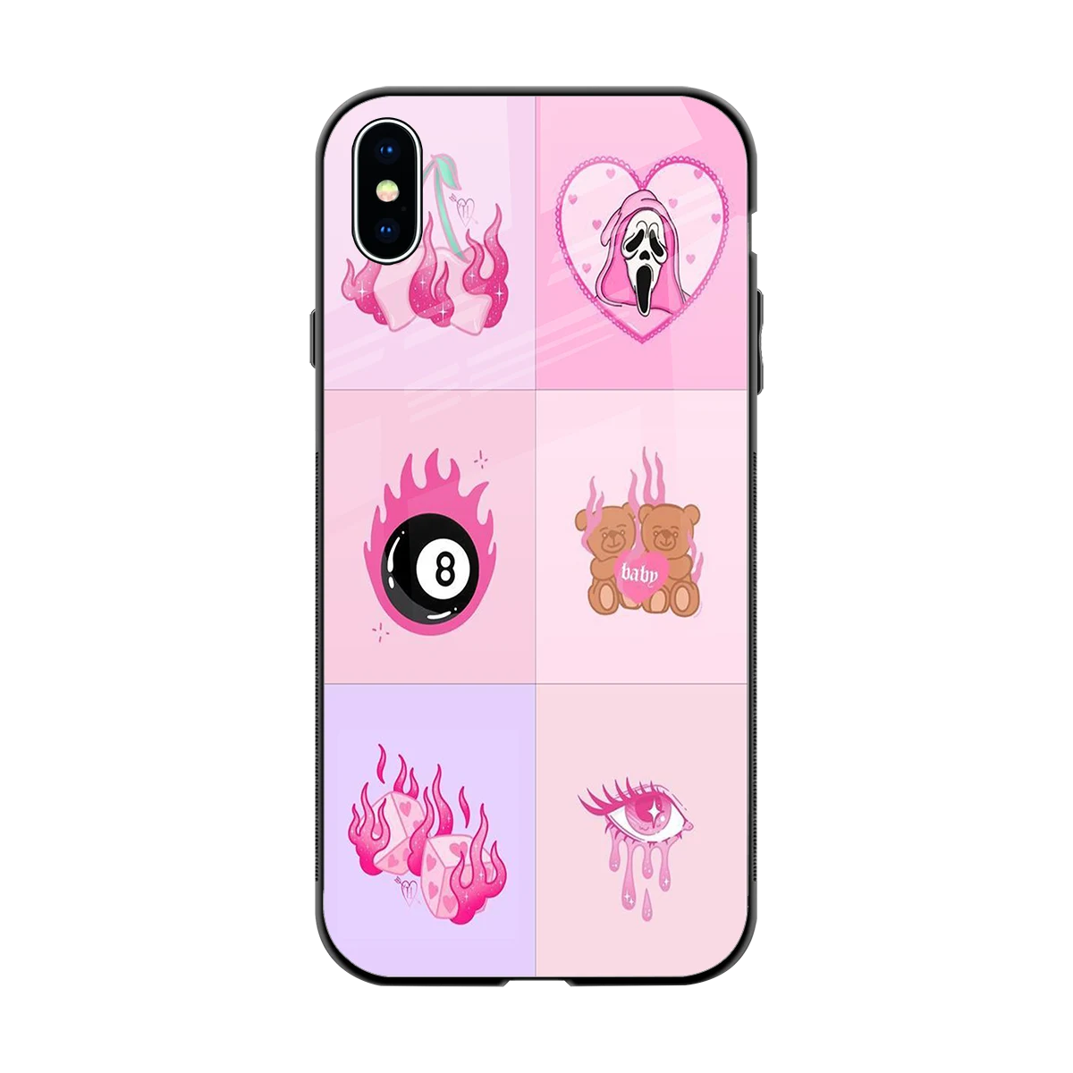 Ghostly Adorable back phone cover | glass case for iphone xs max