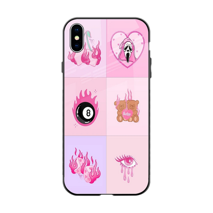 Ghostly Adorable back phone cover | glass case for iphone xs max