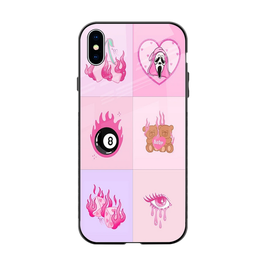 Ghostly Adorable back phone cover | glass case for iphone xs max