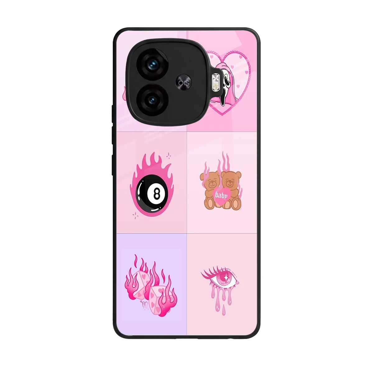 Ghostly Adorable back phone cover | glass case for iqoo neo 10r 5g