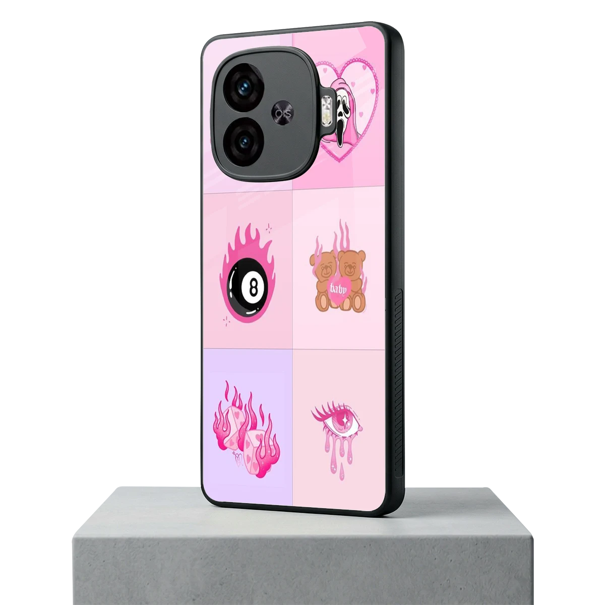 Ghostly Adorable iqoo neo 10r 5g mobile cover | shockproof glass phone case