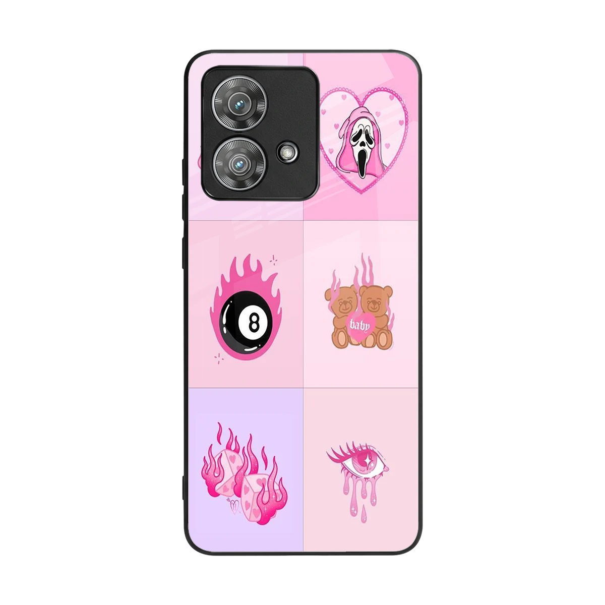 Ghostly Adorable back phone cover | glass case for motorola edge 40 neo 5g