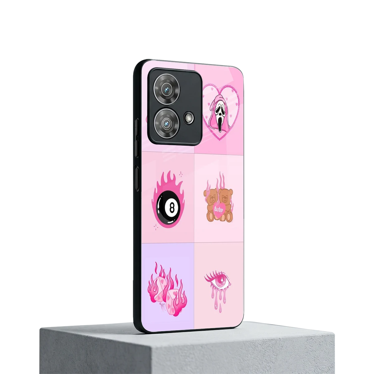 Ghostly Adorable motorola edge 40 neo 5g mobile cover | shockproof glass phone case