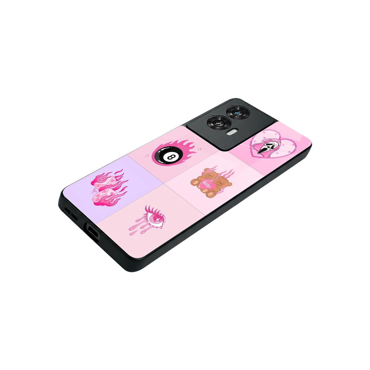 Ghostly Adorable stylish phone case for motorola edge 50 fusion | glossy glass and slim fit