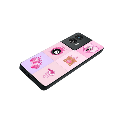 Ghostly Adorable stylish phone case for motorola edge 50 fusion | glossy glass and slim fit