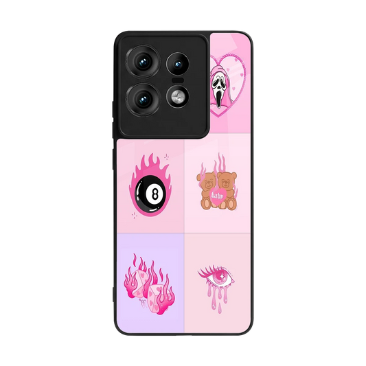 Ghostly Adorable back phone cover | glass case for motorola edge 50 pro