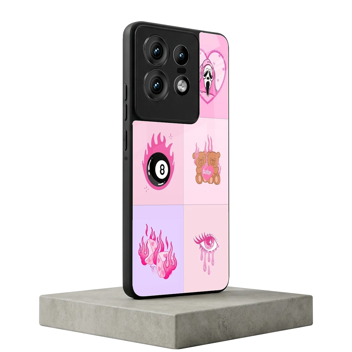 Ghostly Adorable motorola edge 50 pro mobile cover | shockproof glass phone case
