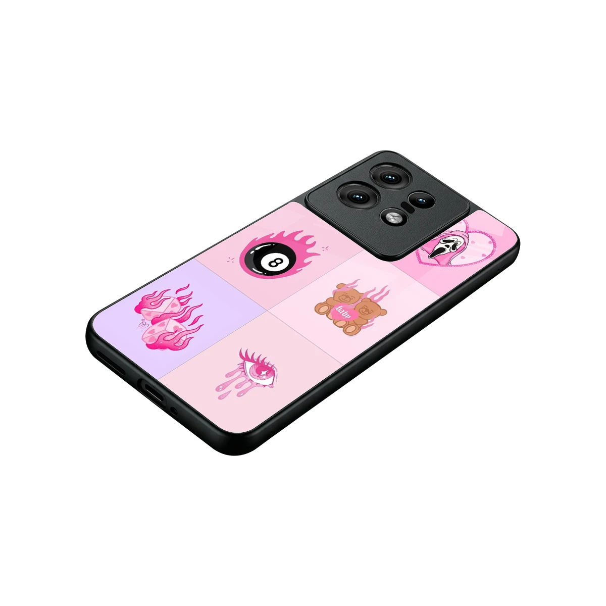 Ghostly Adorable stylish phone case for motorola edge 50 pro | glossy glass and slim fit
