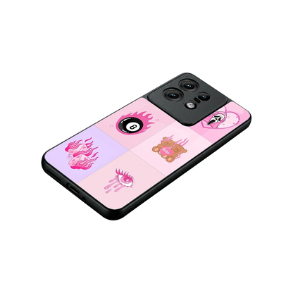 Ghostly Adorable stylish phone case for motorola edge 50 pro | glossy glass and slim fit