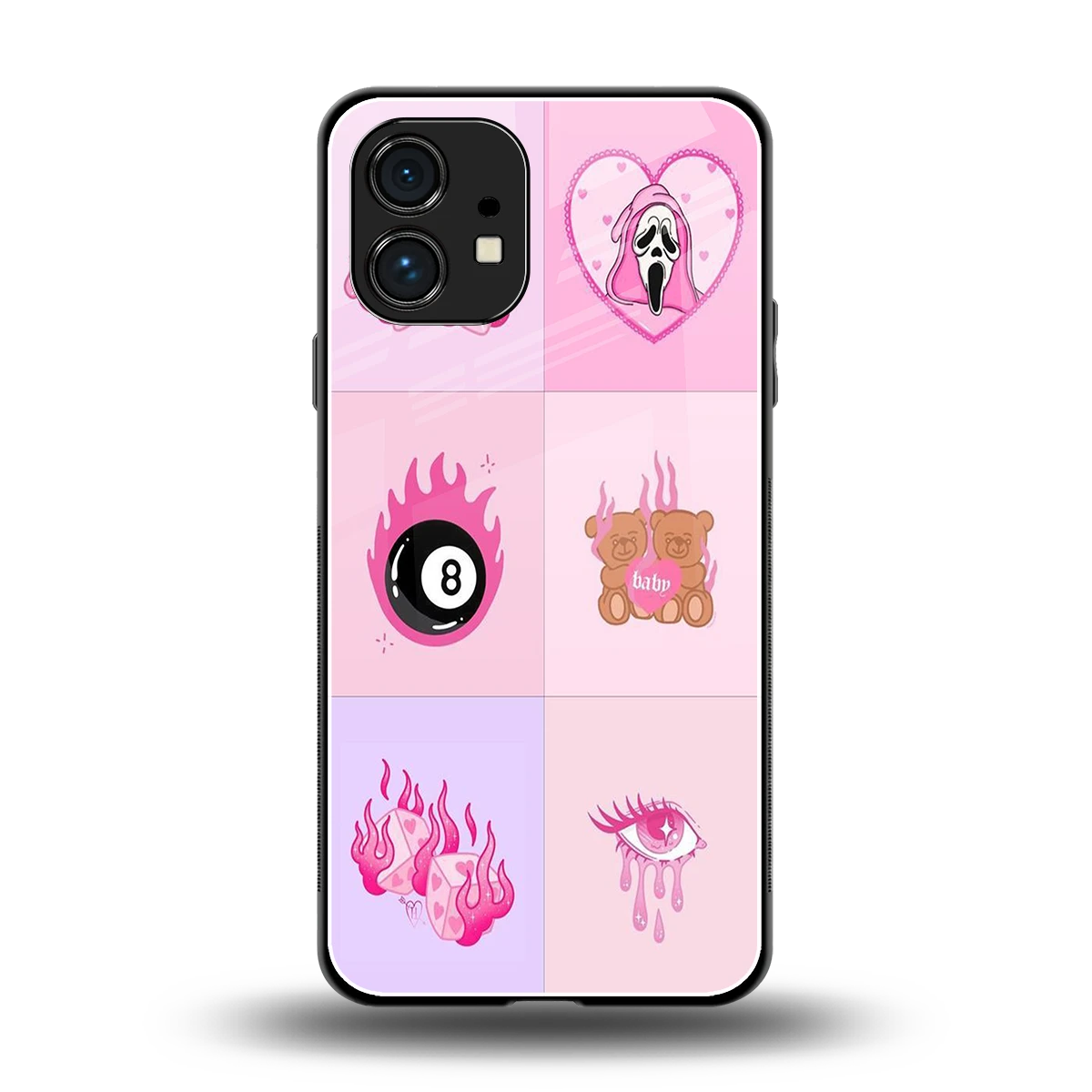 Ghostly Adorable back phone cover | glass case for nothing phone 1