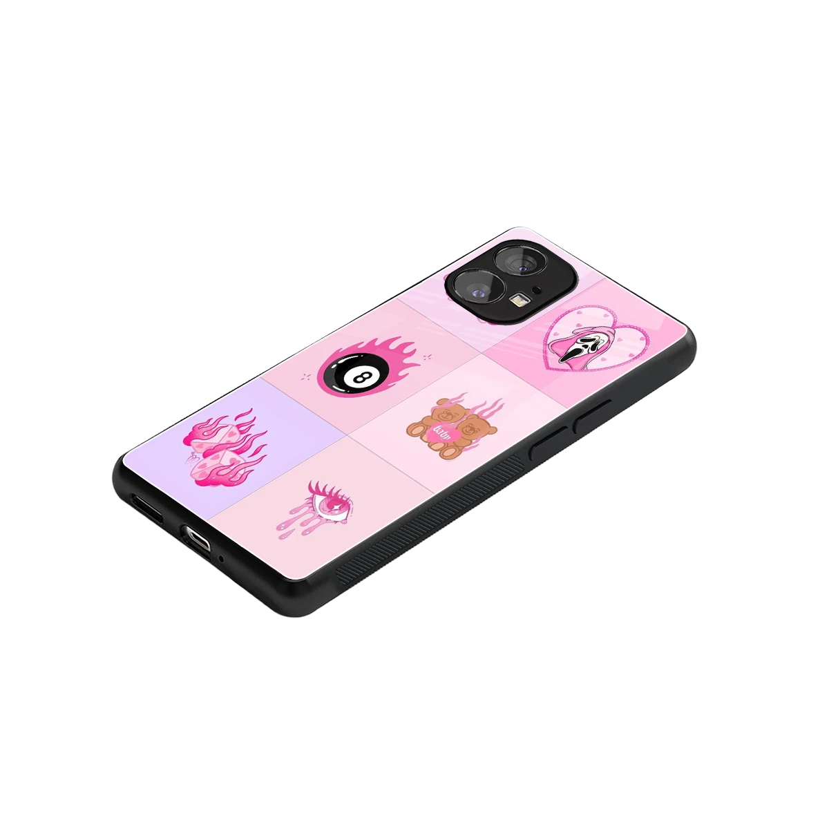 Ghostly Adorable stylish phone case for nothing phone 1 | glossy glass and slim fit