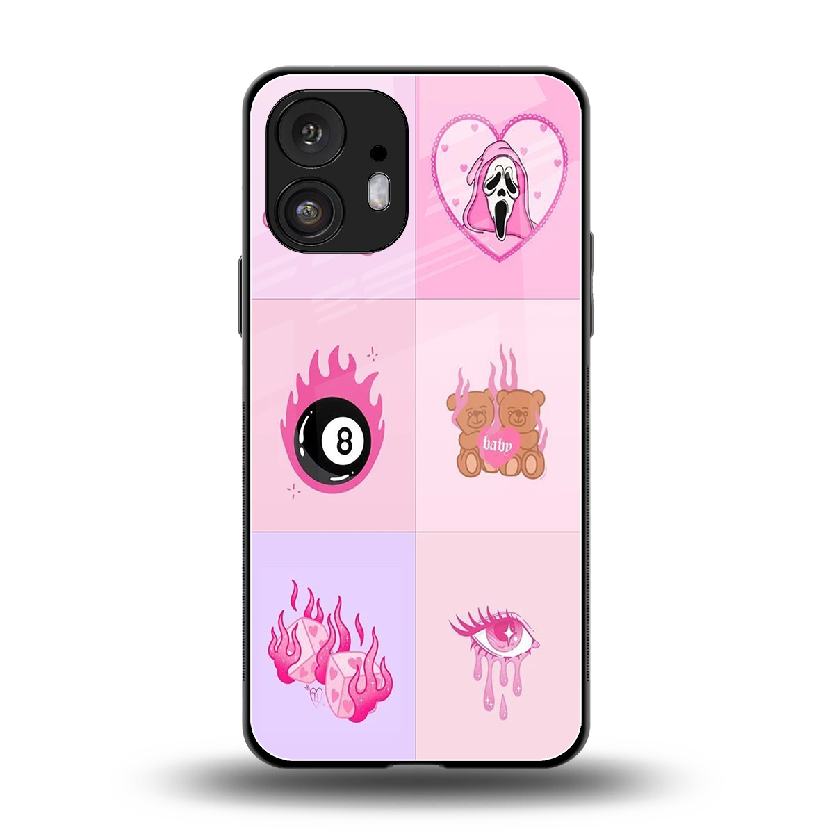 Ghostly Adorable back phone cover | glass case for nothing phone 2