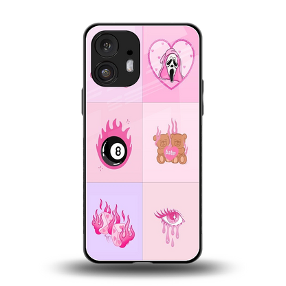 Ghostly Adorable back phone cover | glass case for nothing phone 2