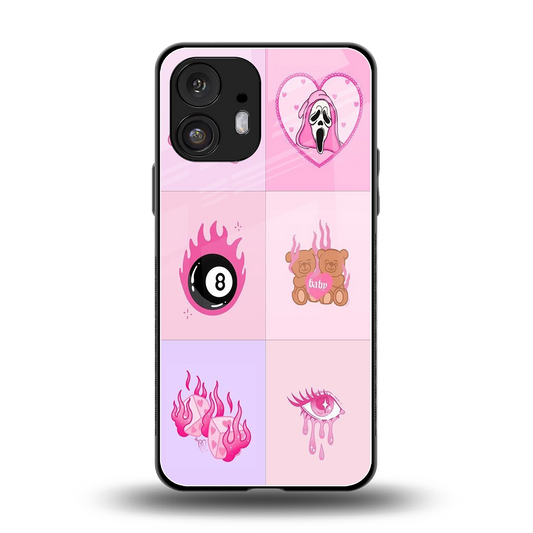 Ghostly Adorable back phone cover | glass case for nothing phone 2