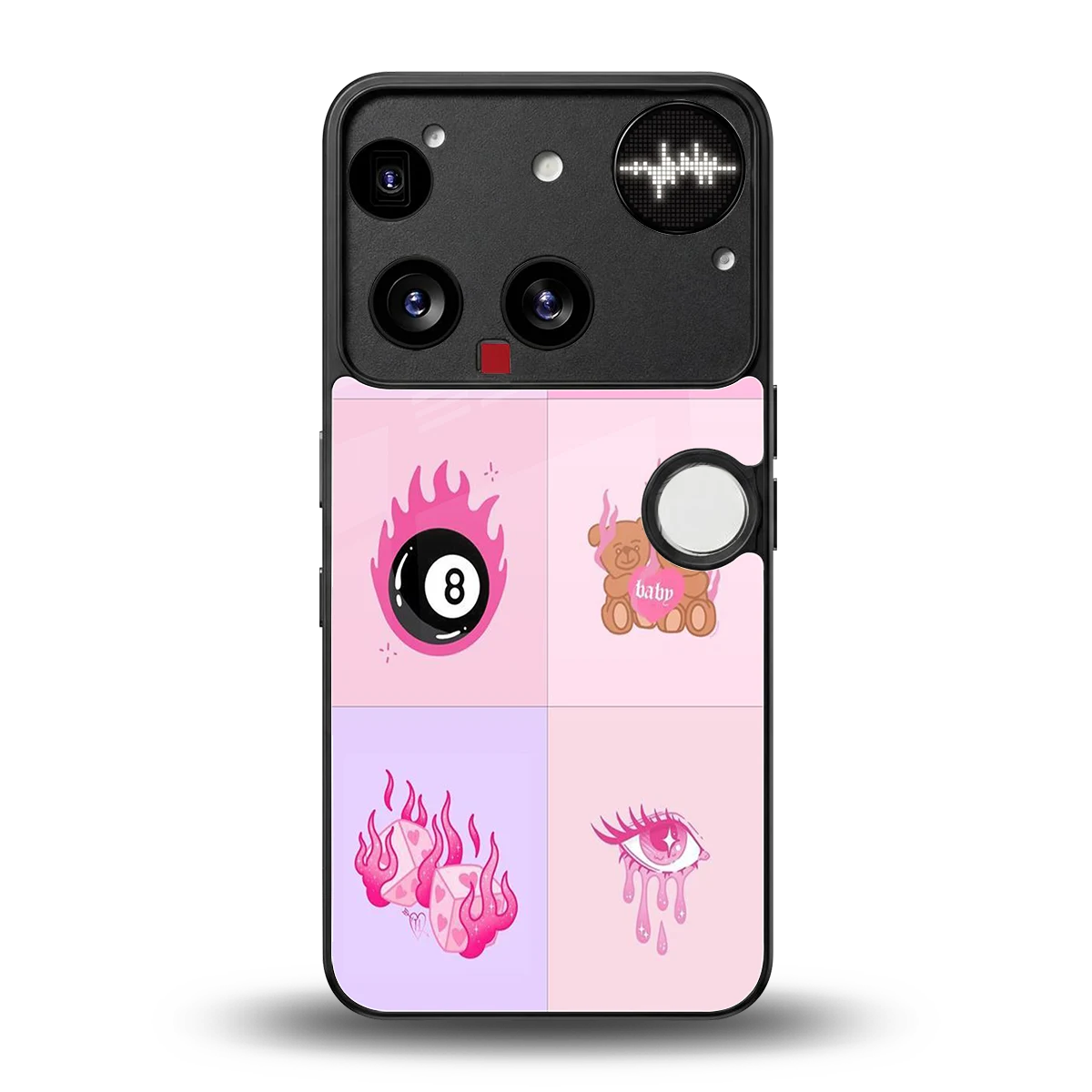 Ghostly Adorable back phone cover | glass case for nothing phone 3