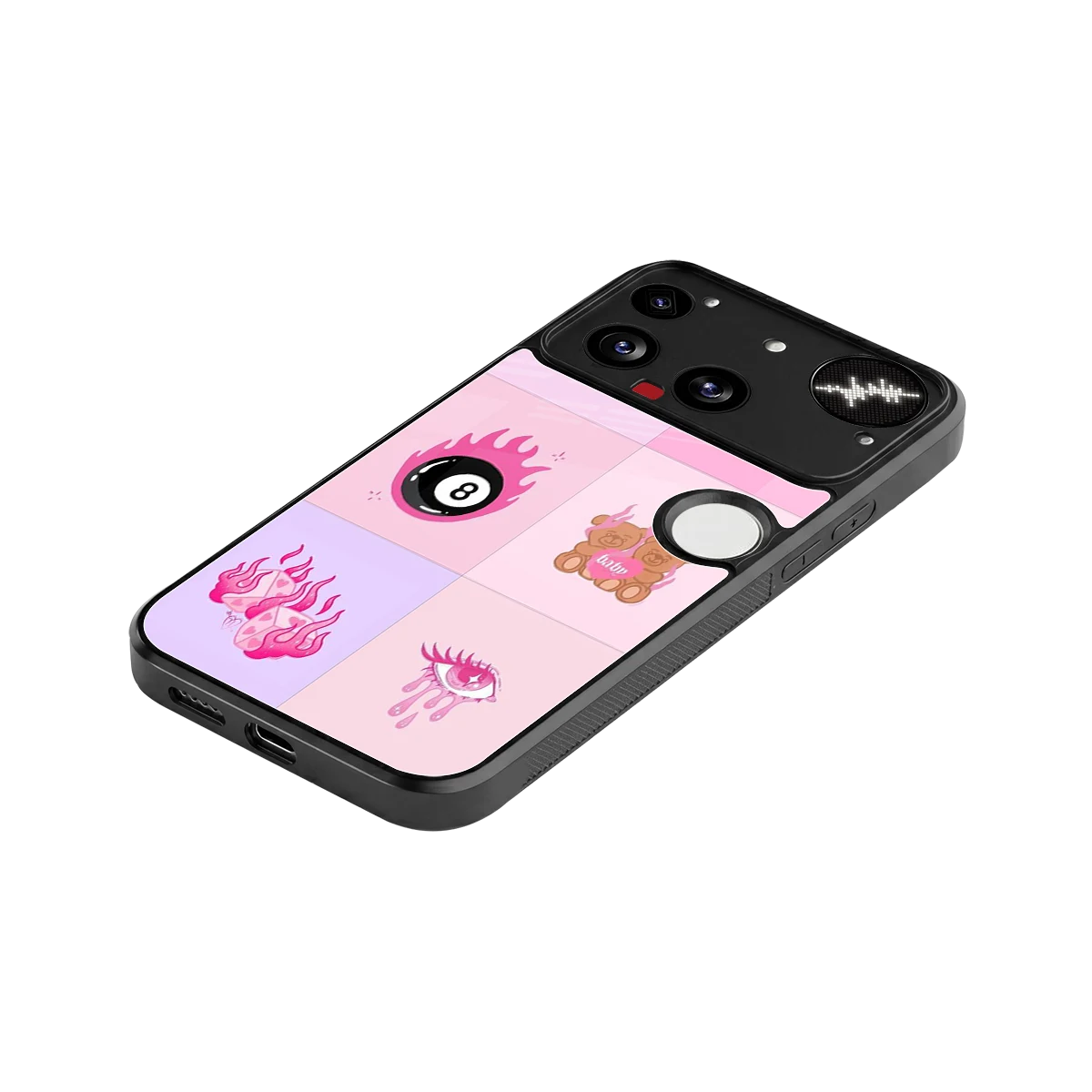 Ghostly Adorable stylish phone case for nothing phone 3 | glossy glass and slim fit