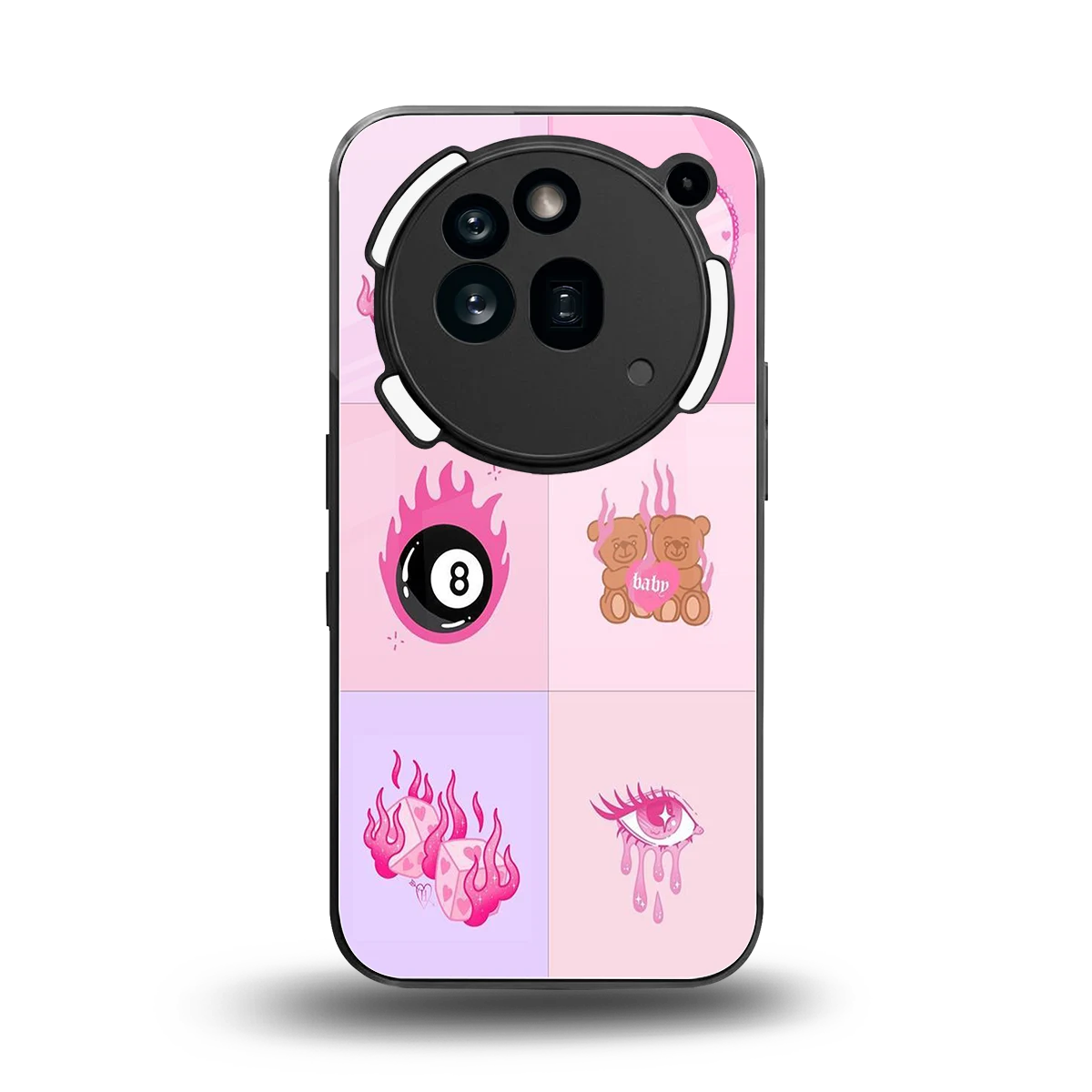 Ghostly Adorable back phone cover | glass case for nothing phone 3a pro