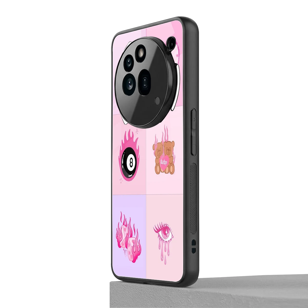 Ghostly Adorable nothing phone 3a pro mobile cover | shockproof glass phone case