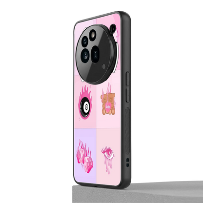 Ghostly Adorable nothing phone 3a pro mobile cover | shockproof glass phone case