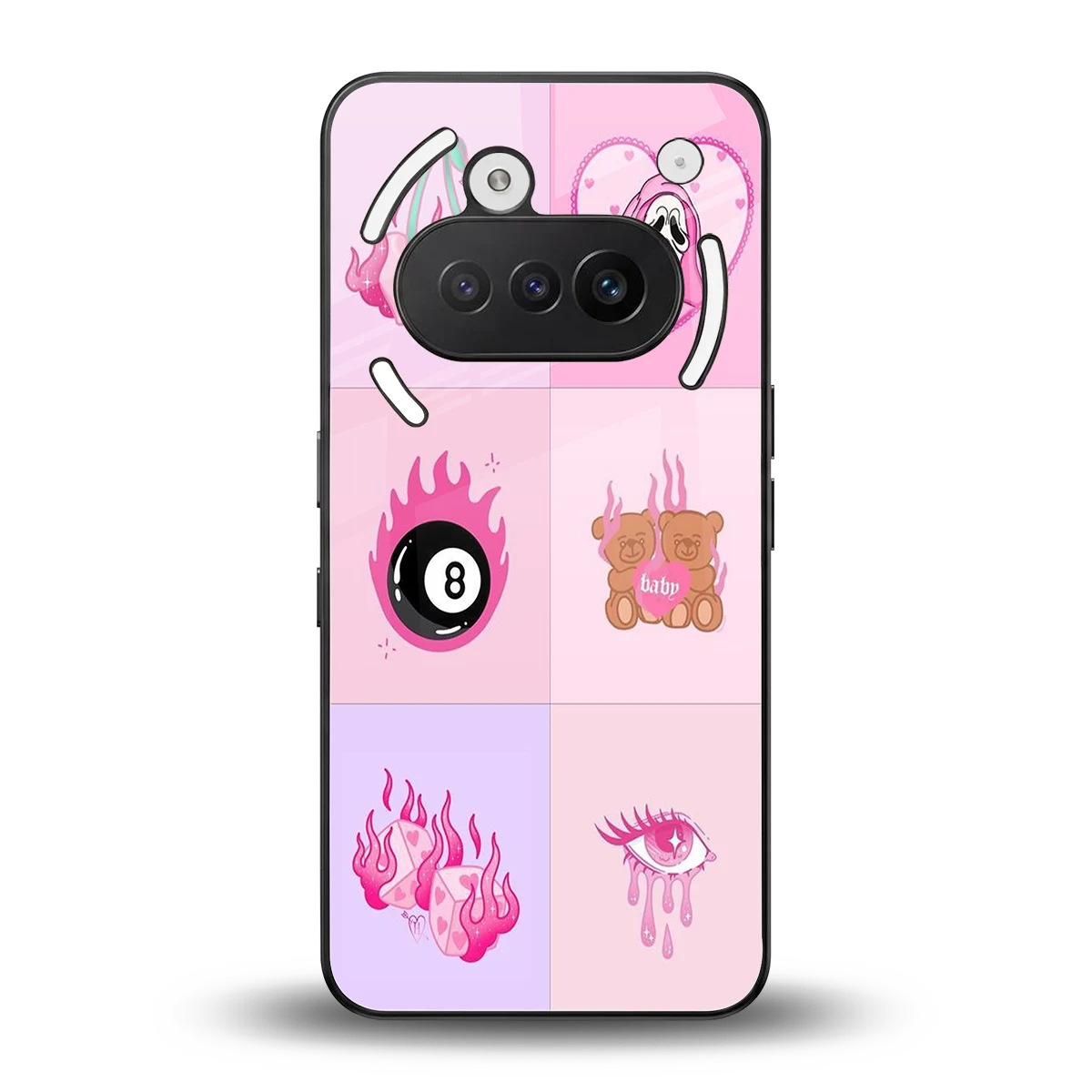 Ghostly Adorable back phone cover | glass case for nothing phone 3a