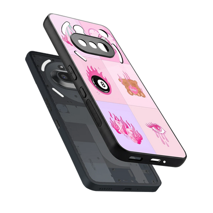 Ghostly Adorable sleek nothing phone 3a cover with tempered glass back and TPU edges