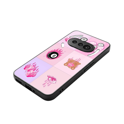 Ghostly Adorable stylish phone case for nothing phone 3a | glossy glass and slim fit