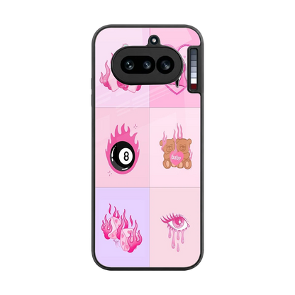 Ghostly Adorable back phone cover | glass case for nothing phone 4a