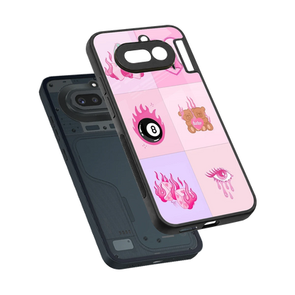 Ghostly Adorable sleek nothing phone 4a cover with tempered glass back and TPU edges