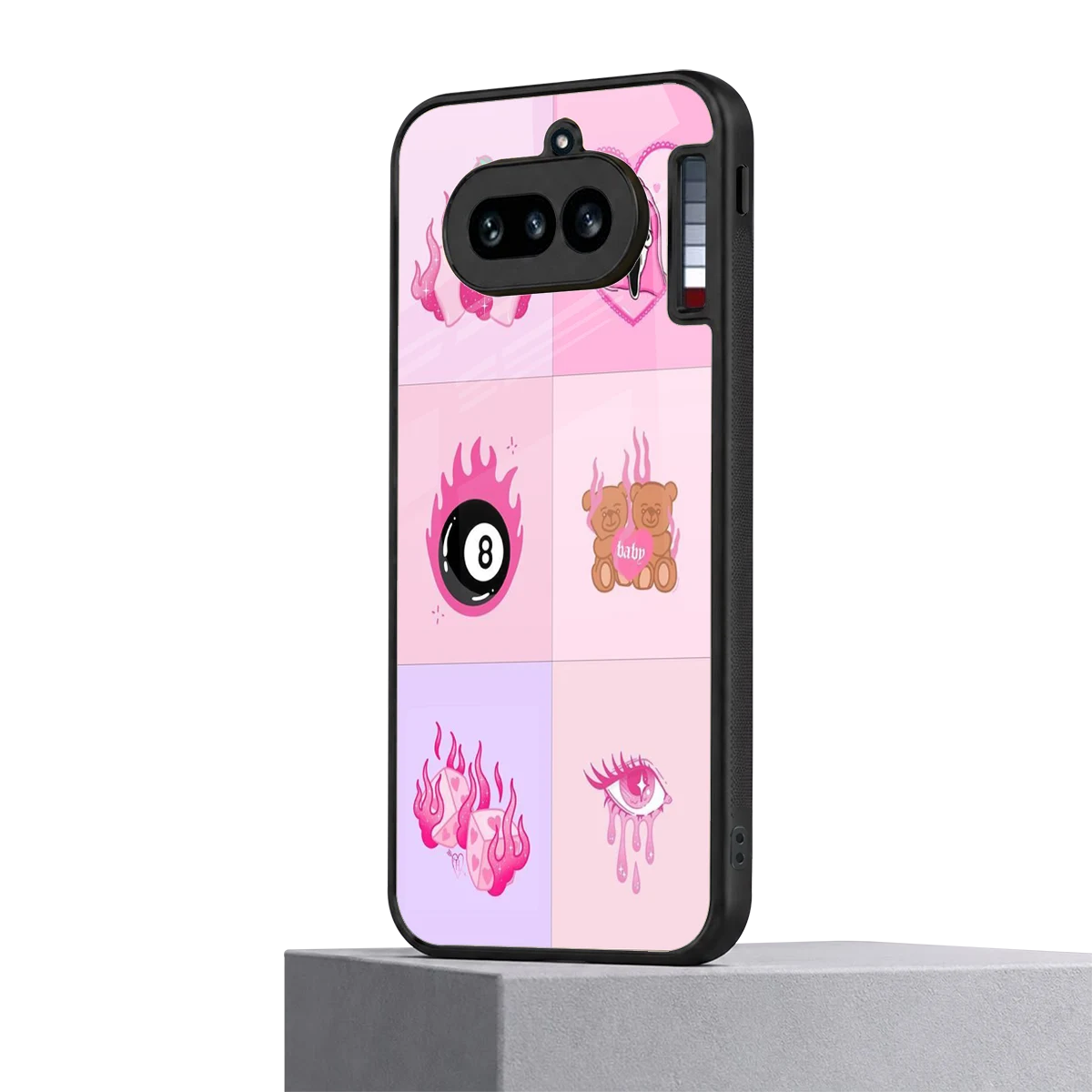Ghostly Adorable nothing phone 4a mobile cover | shockproof glass phone case