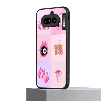 Ghostly Adorable nothing phone 4a mobile cover | shockproof glass phone case