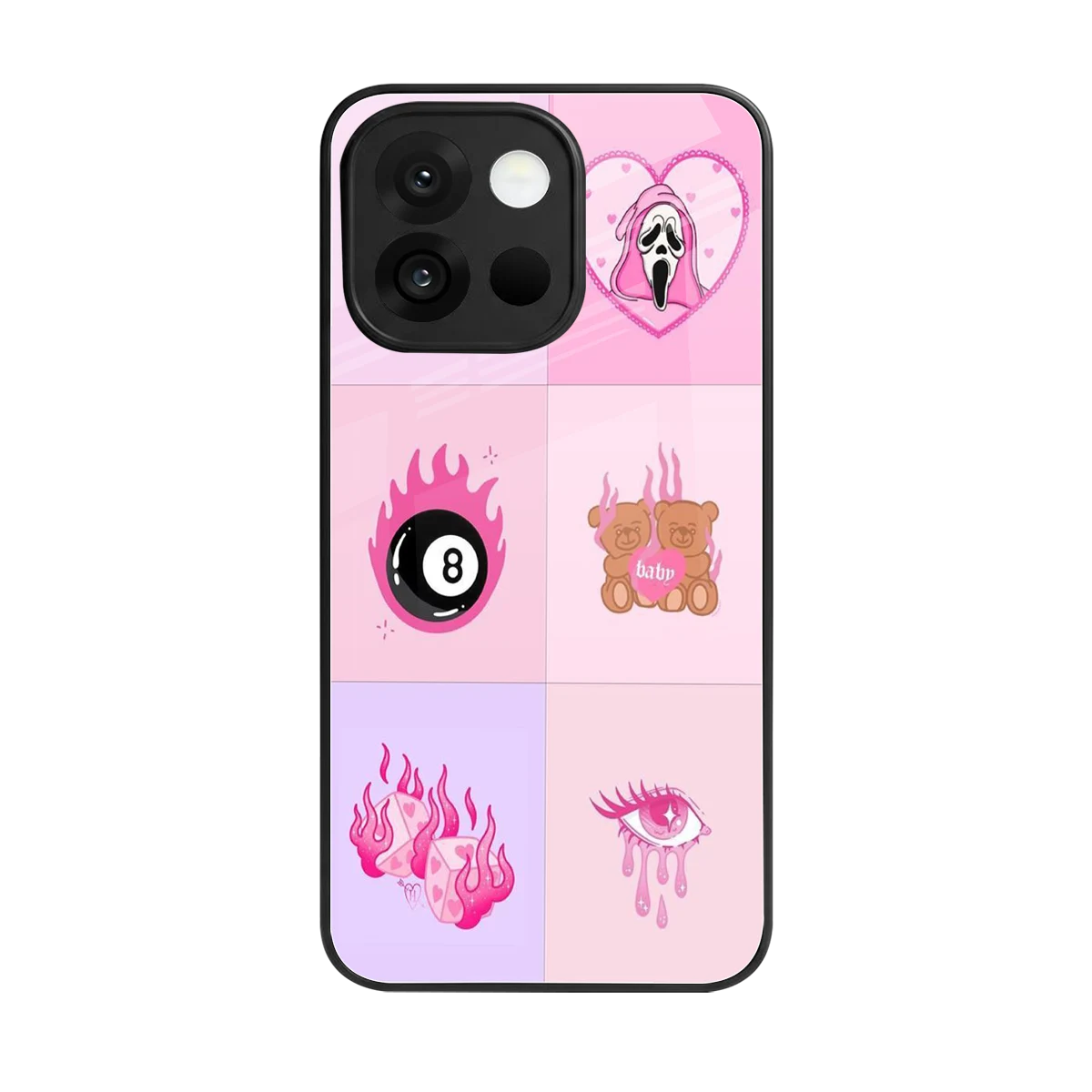 Ghostly Adorable back phone cover | glass case for oneplus 13s