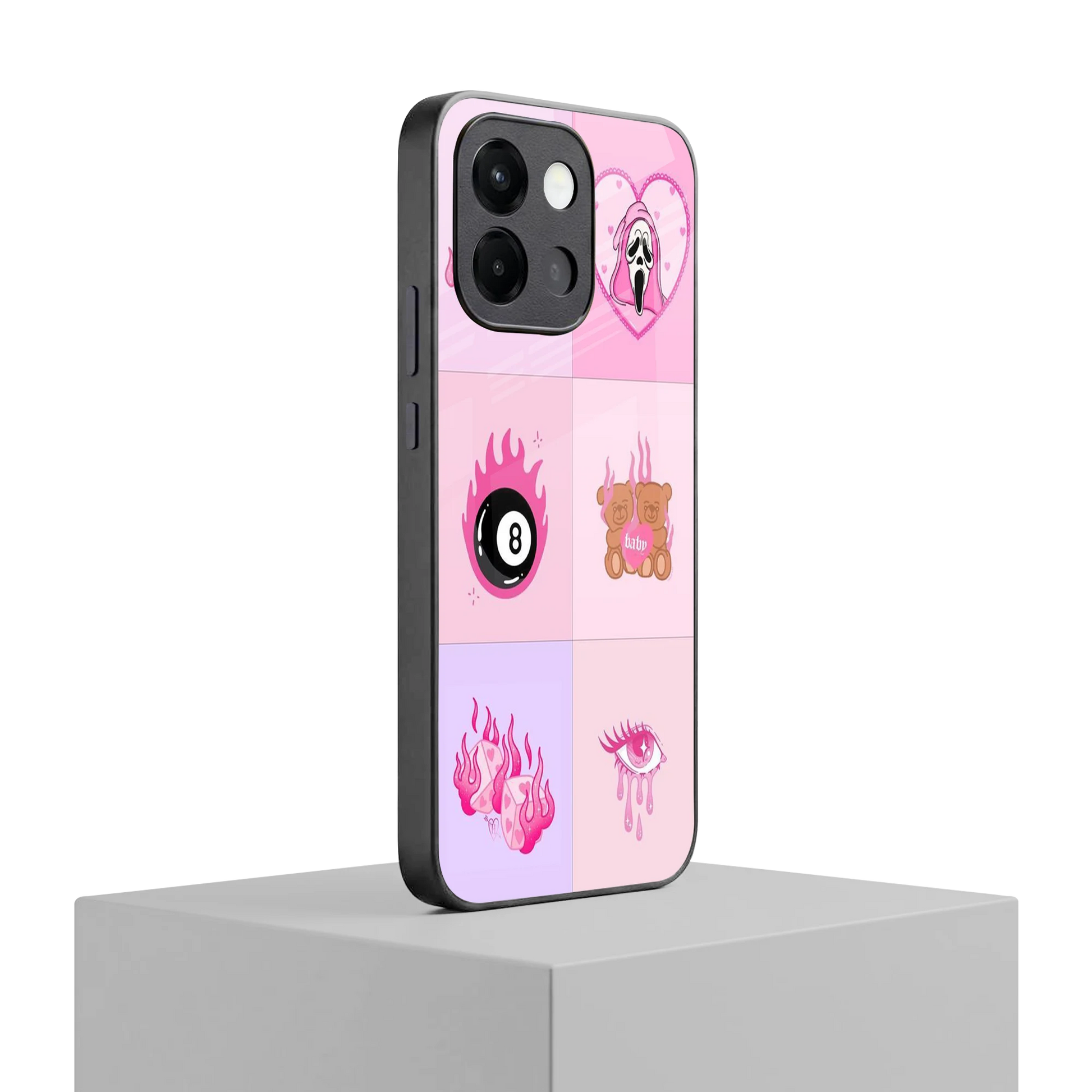 Ghostly Adorable oneplus 13s mobile cover | shockproof glass phone case