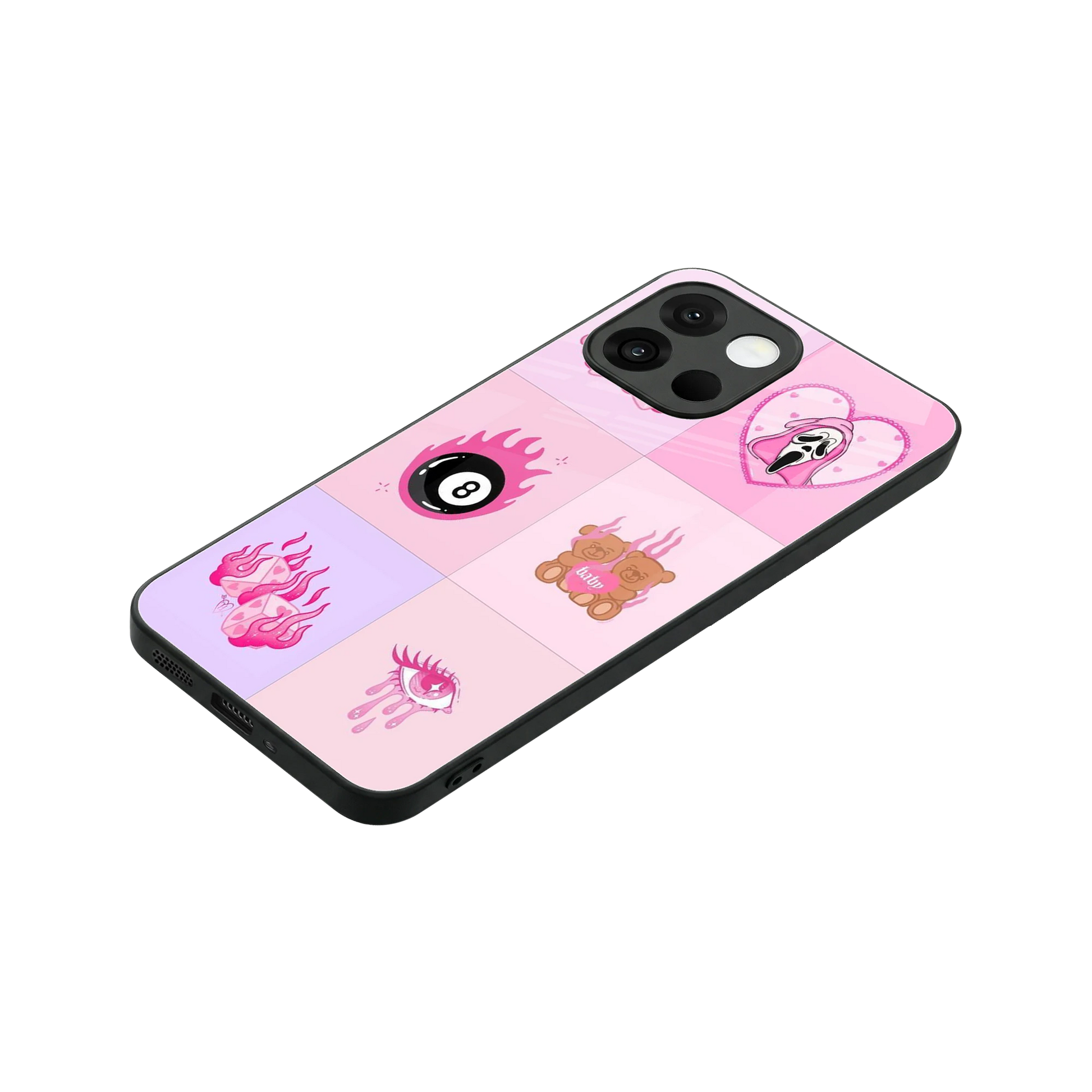 Ghostly Adorable stylish phone case for oneplus 13s | glossy glass and slim fit