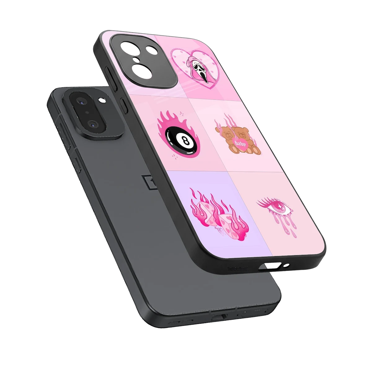 Ghostly Adorable sleek oneplus 15r cover with tempered glass back and TPU edges