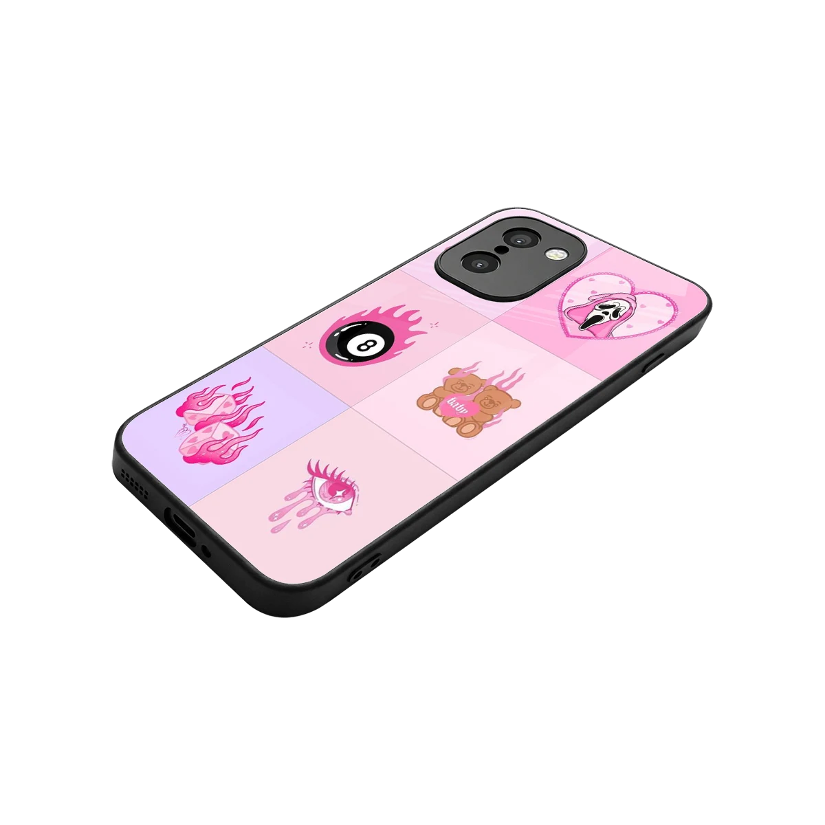 Ghostly Adorable stylish phone case for oneplus 15r | glossy glass and slim fit
