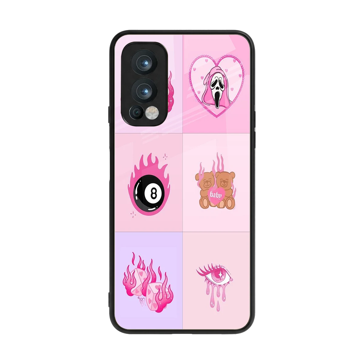 Ghostly Adorable back phone cover | glass case for oneplus nord 2
