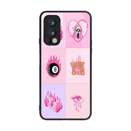 Ghostly Adorable back phone cover | glass case for oneplus nord 2