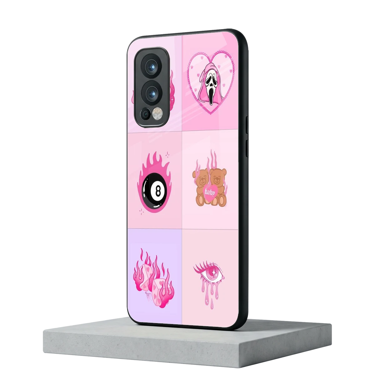 Ghostly Adorable oneplus nord 2 mobile cover | shockproof glass phone case